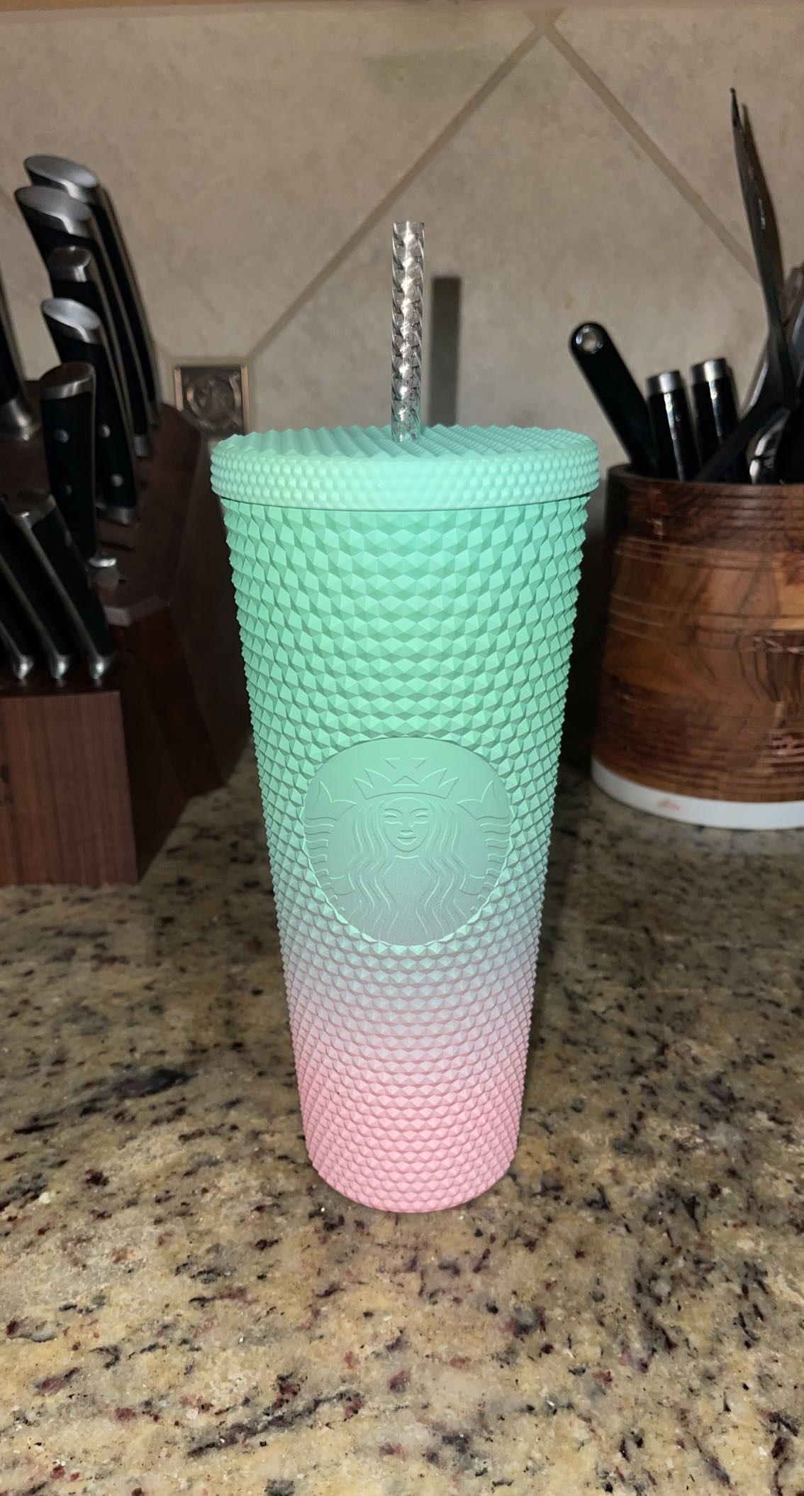 WATERMELON Studded Starbucks Tumbler