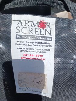 Rollup Hurricane Protection Window Screen