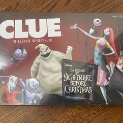 Nightmare Before Christmas “Clue” Board Game NIB
