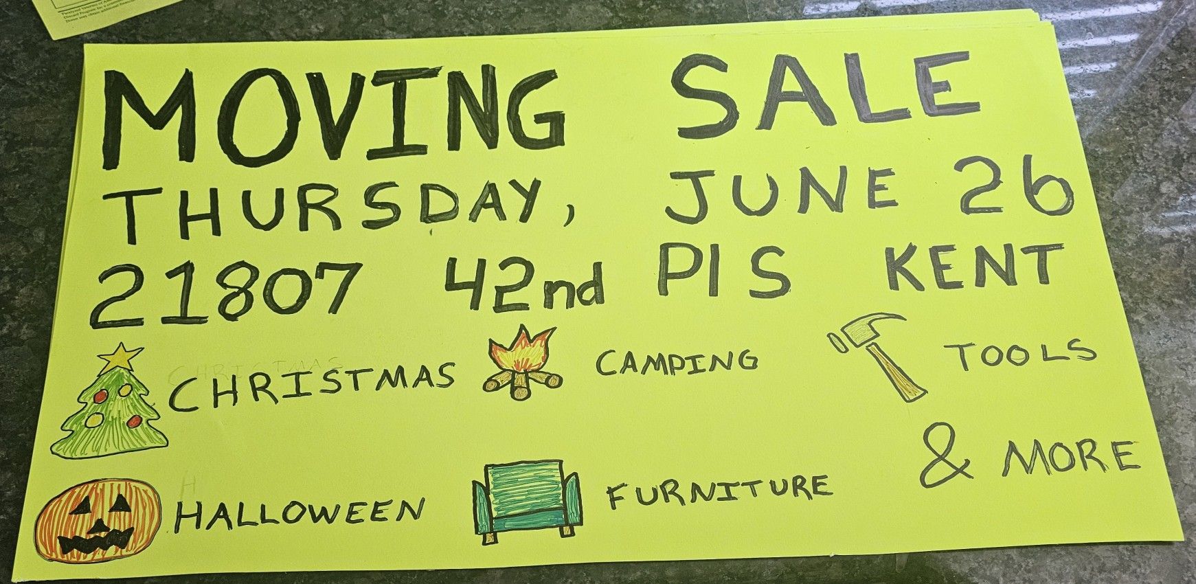 Moving Sale