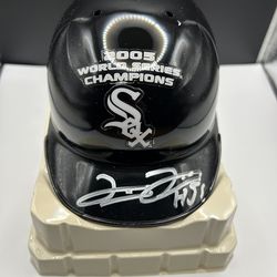 Autographed Chicago White Sox mini helmet