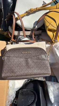 Michael Kors Brown Monogram Crossbody Bag