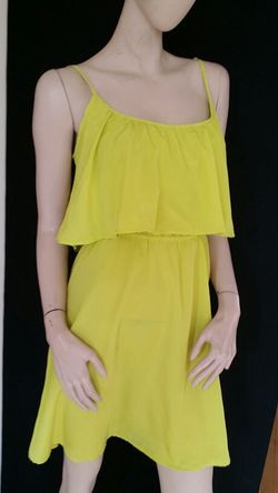 Summer Dress Yellow S Small