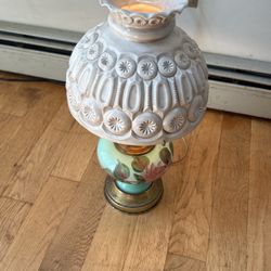 Vintage Moon And Stars Lamp With Flowers  Bottom 