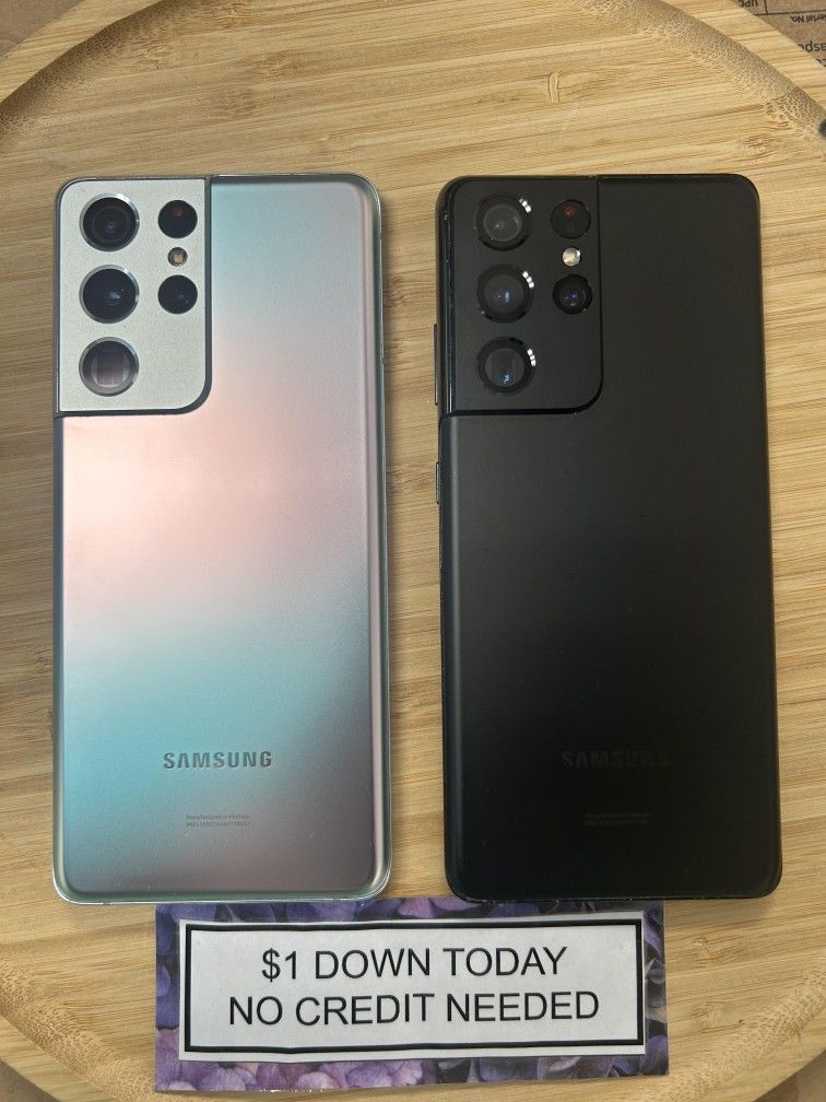💸 Best Deal on Samsung Galaxy S21 Ultra 5G! 💸 $1 Down Available!