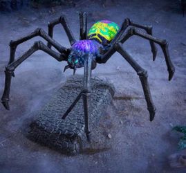 New in sealed box 6 FT Wicked Woods Animated LED Creeping Spider