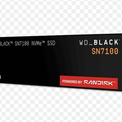 New WD Black SN7100 1TB NVMe