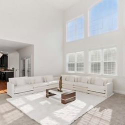 Beige Modern Chenille Comfy Cloud Couches Set