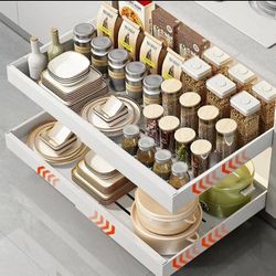 Pull Out Cabinet Organizer Expandable(12.8"-20.8")