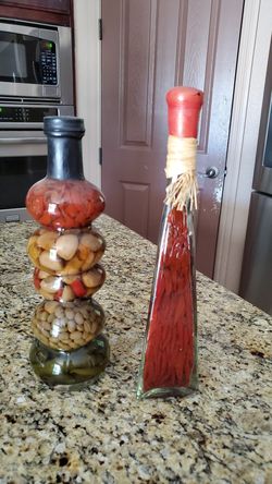 Spices bottles for decoration