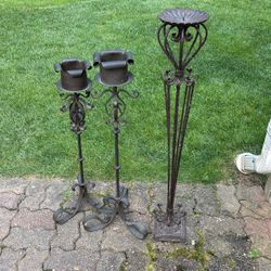 Metal Candle Holder 28”. 30” 36” Tall