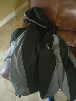 hooded fleece lined jacket