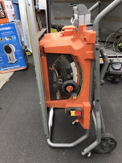 Ridgid 10” table saw with rolling stand