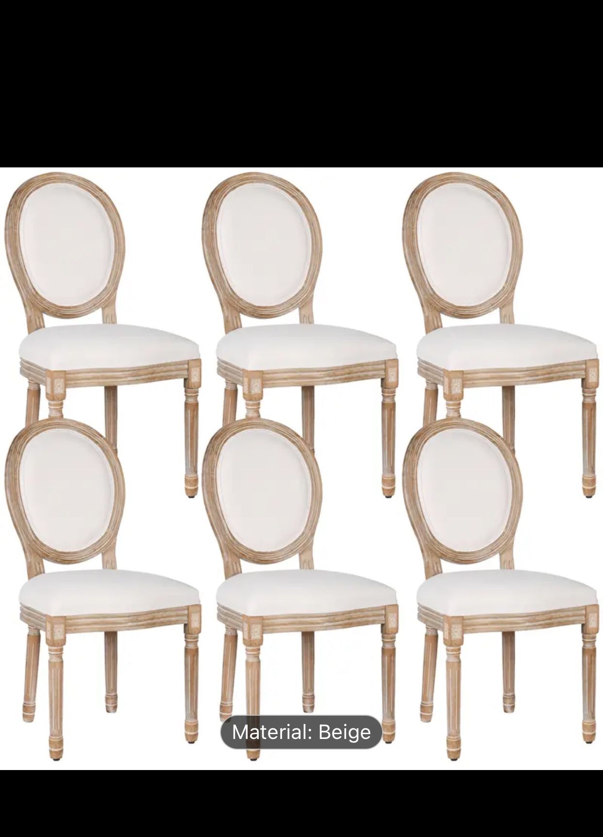 Dining Chair Set Of 6 New