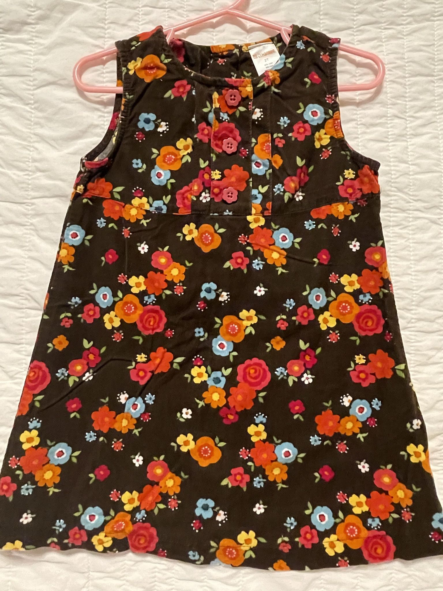 Gymboree Corduroy Toddler Jumper Dress Size 2T