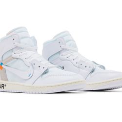 Nike Air Jordan 1 Virgil Abloh Archive Alaska OFF-WHITE 2026 Mens Size 11 AA3834-100 New With Box  