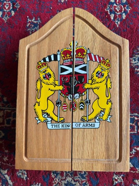 Dartboard and cabinet