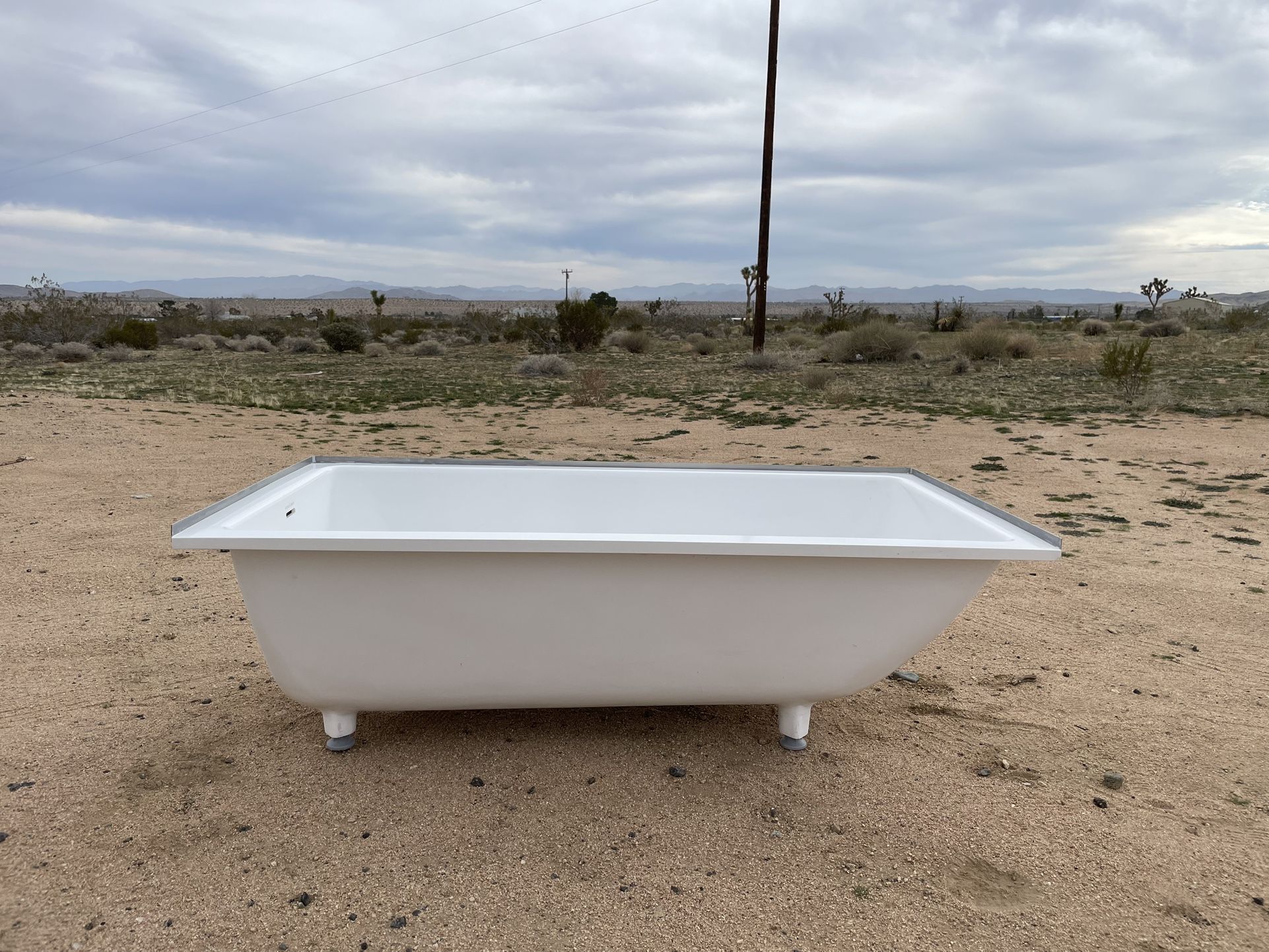 Victoria + Albert Kaldera 60” Drop In Bathtub, Volcanic Limestone (never been used)