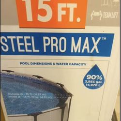 Bestway 15X42 Above Ground Swimming Pool- Includes Filter Pump, Ladder, & Cover