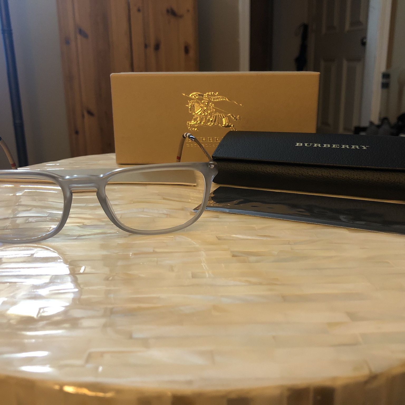 Authentic Burberry Frames With Original Case & Box In Excellent Used Condition