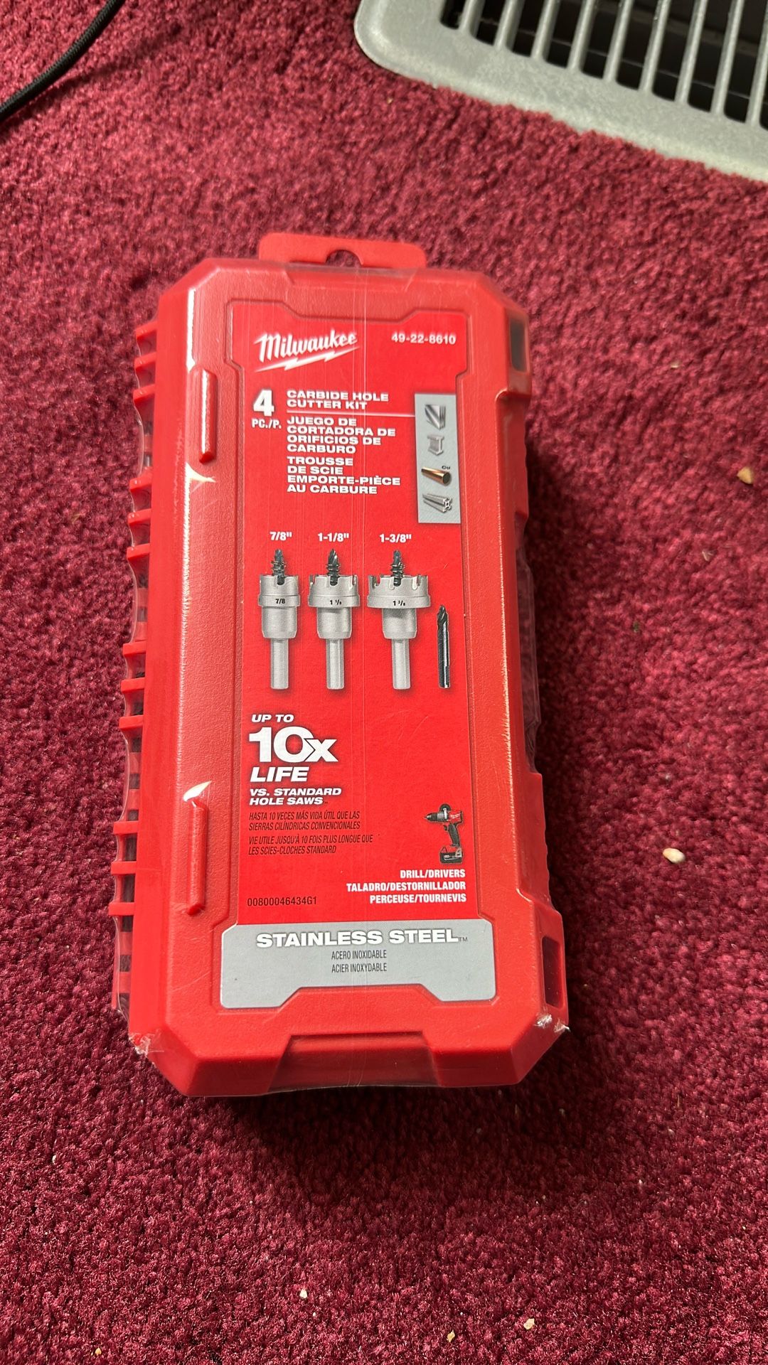 Milwaukee Carbide Hole Cutter Kit