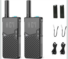 VX3 Air Ultra-Slim Walkie Talkies, 15mm AI Noise Reduction (2 Pk)