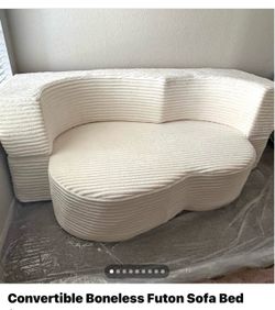 Like Brand New. Sofa bed .Ivory white