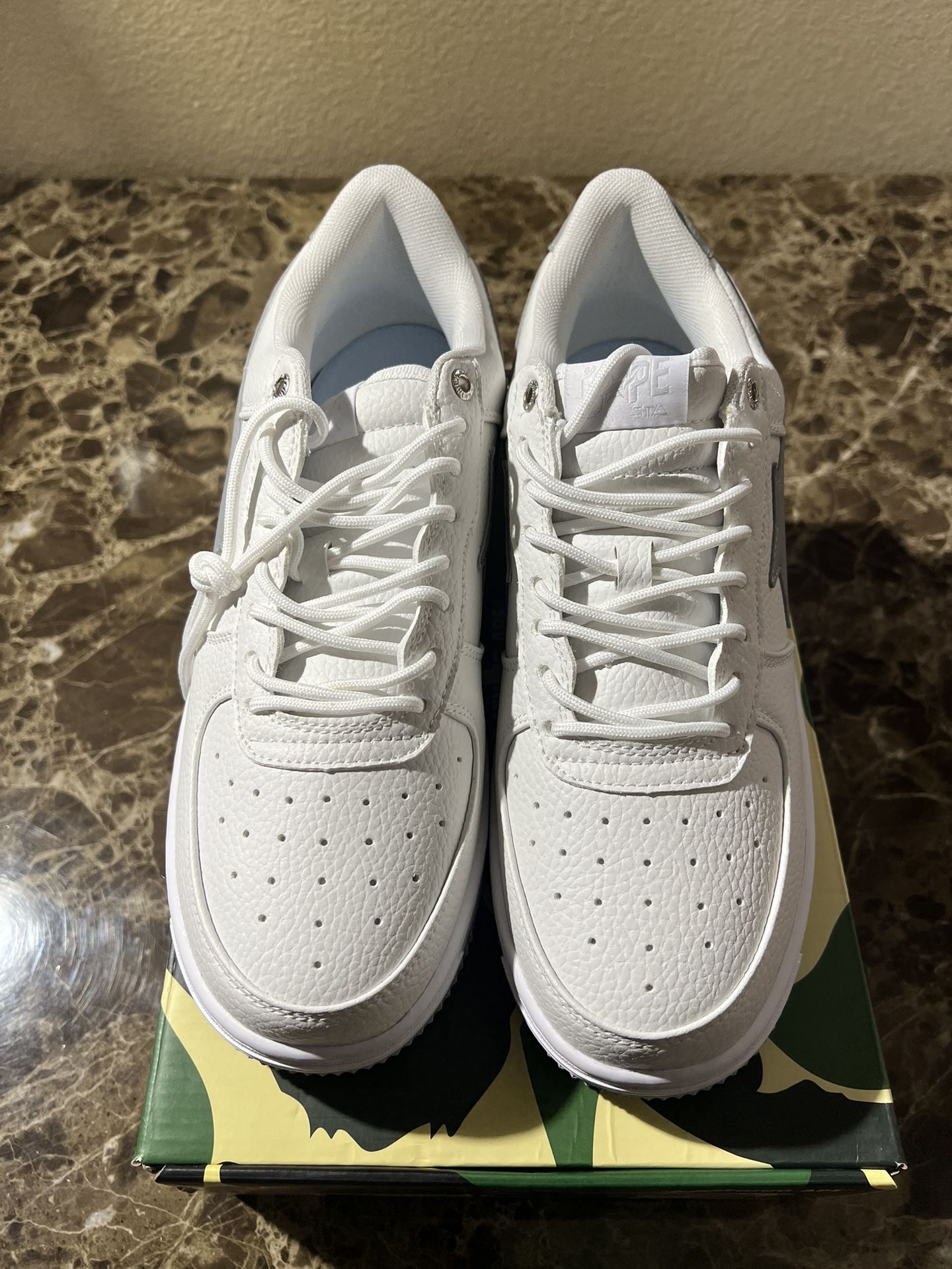 A Bathing Ape Bape Sta JJJJound White Gray size 10.5