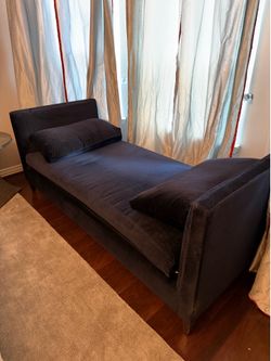 Navy upholstery day bed