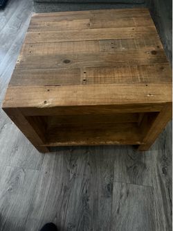 Small wooden table