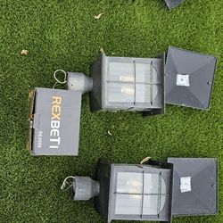 Lamps For Walls/pillars. Low Voltage Set Up