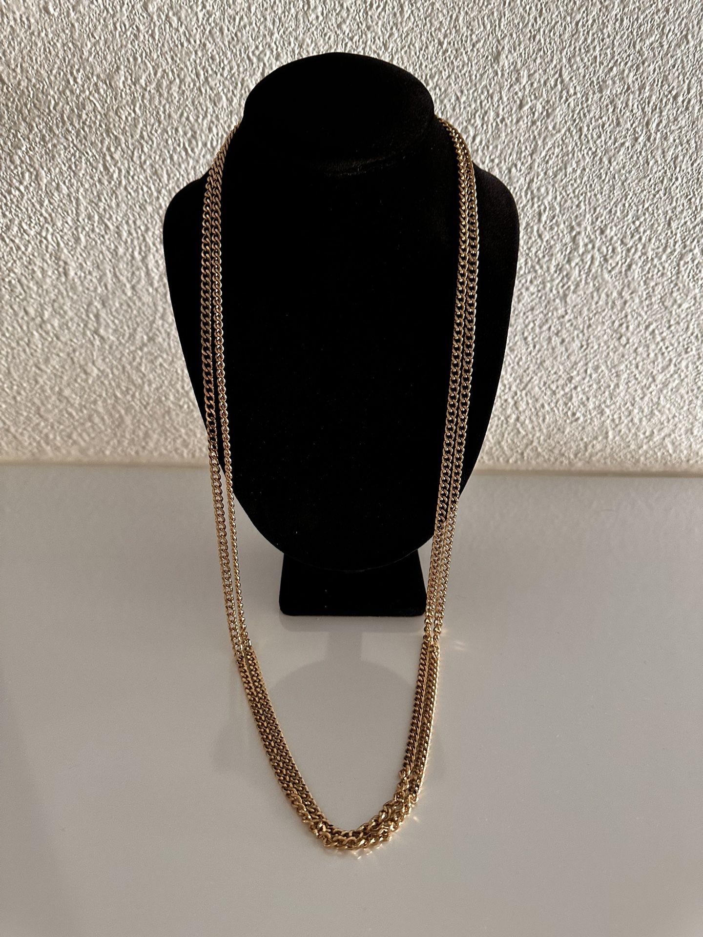 Necklace (2) Gold Chains