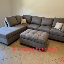 Sectional Sofa With Ottoman