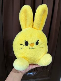 Yellow rabbit plushie