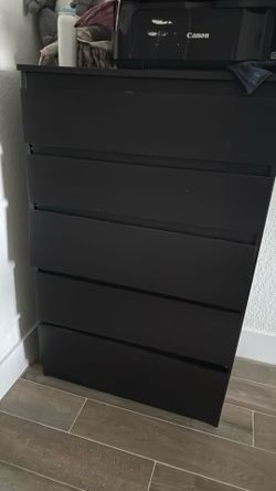IKEA 5 chest Drawers Black