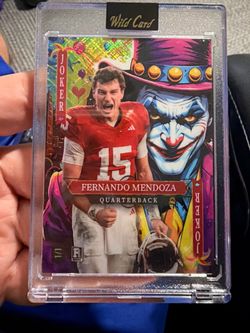 Fernando Mendoza Wild Card Joker 1/1 Rookie Card
