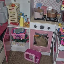 Kid Kraft Kitchen Set With Tea Cart