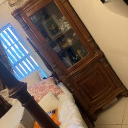 2 Wood Closets $30