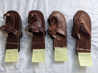 Handmade handcrafted African Maasai genuine leather shoe: flop-flop/Sandals