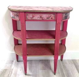 Boho Half Moon Table Console 🩷Color May Vary Due To Lighting 🩷 Please Read Description  🩷See All Pictures