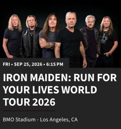 Iron Maiden: Run For Your Lives World Tour 2026