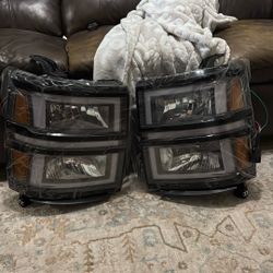 Chevy Silverado 1500 LED Headlamp (2014-15) Set Of 2