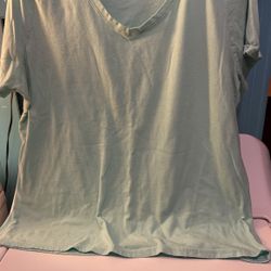 Aqua Tee Shirt Size 3X