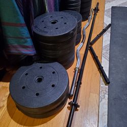 Standard 1inch Vinyl Weight Plates And Bars