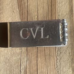 Tiffany&Co Paloma Picasso Money Clip Sterling Silver With Engraving Letters CVL