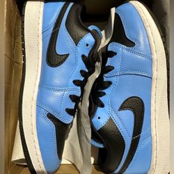 Jordan 1 Low UNC Black (GS) 5.5 Y