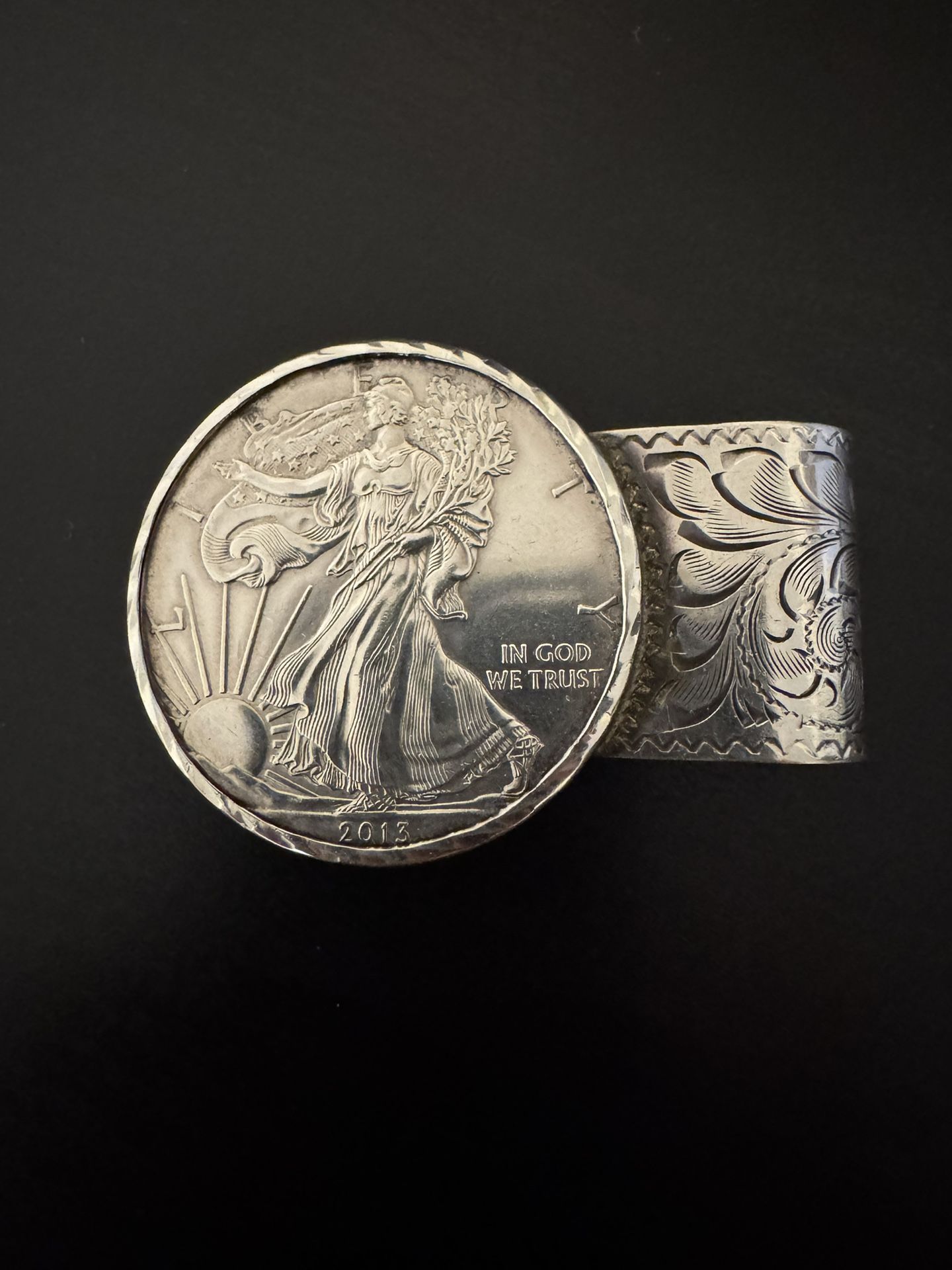 Silver Dollar Money Clip