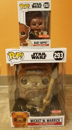Funko Pop Combo Star Wars wicket warrick & baby Nippet