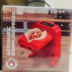 Chef's Counter Automatic Dumpling Empanada Ravioli Press Red