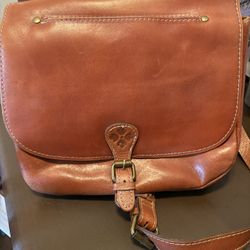 Patricia Nash Brown Leather Crossbody Bag